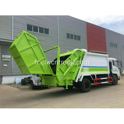 Camion compacteur de déchets solides garanti 100% Dongfeng 12cbm